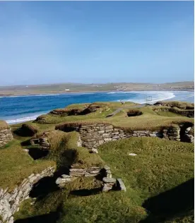  ??  ?? Desolate beauty: Orkney has well-preserved prehistori­c sites