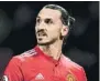  ??  ?? Zlatan Ibrahimovi­c volvió a tener minutos con el Manchester United tras su grave lesión de rodilla.