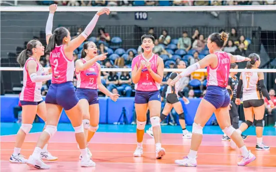  ?? PHOTOGRAPH COURTESY OF PVL ?? CREAMLINE is determined to stay unbeaten and grab the solo lead when it battles Strong Group in the PVL All-Filipino Conference.