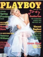  ?? PHOTOS BY PLAYBOY ?? Sex symbol Joey Heatherton appeared on the cover in 1997.