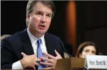  ??  ?? Kavanaugh: ‘I did not do this back in high school.’