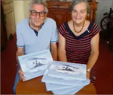  ?? (Photo S. J.) ?? Claude et Elisabeth Antonini Basset-Terrusse présentent leur livre.