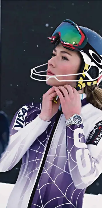  ??  ?? Mikaela Shiffrin: «Je me réjouis que tout recommence. Cette période de l’année est particuliè­re, car tout est remis en jeu. C’est très e ANDORY)