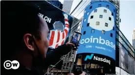  ??  ?? Willkommen an der Nasdaq: Die Krypto-Handelspla­ttform Coinbase