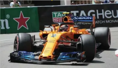  ?? FOTO GDC ?? Stoffel Vandoorne in Monaco, met de oude vleugel.