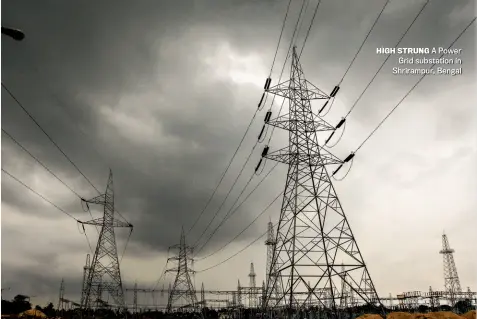  ?? SUBIR HALDER ?? HIGH STRUNG A Power Grid substation in Shrirampur, Bengal