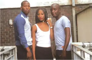  ??  ?? Zim Charity Fashion Expo organisers (from left) Zvidzai Mapfumo, Ndanatsei Usaiwevhu and Bush Dzikiti