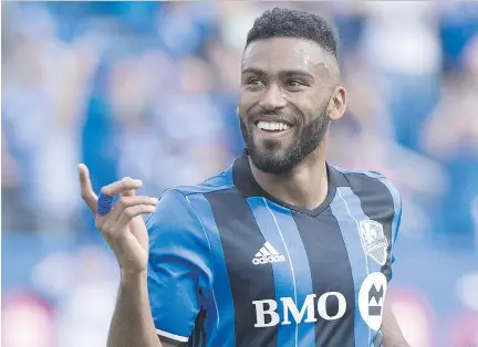  ?? GRAHAM HUGHES/THE CANADIAN PRESS ?? Impact midfielder Anthony Jackson-Hamel scored the winning goal against Atlanta United Saturday.