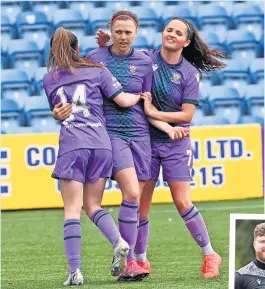  ?? ?? Leveller Morgan Steedman and team-mates celebrate making it 1-1 against Killie on Sunday. Photo: Stuart Cowper. Inset, Jamie Reynolds