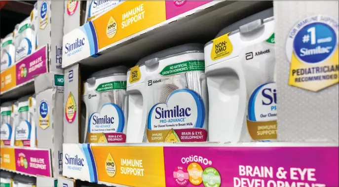 ?? DREAMSTIME ?? A national shortage of baby formula has tempted some parents to try to create their own