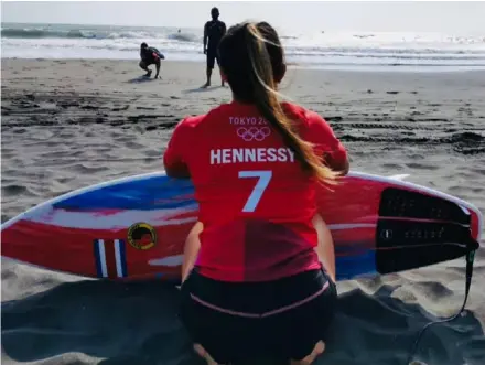  ?? COmiTE OlimPiCO ?? Brisa Hennesy llegó a los cuartos de final del surf olímpico.