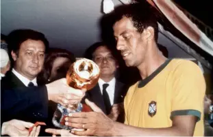  ??  ?? Pele is mobbed first by Rivelino; then fans on the Azteca pitch; “gentle captain” Carlos Alberto receives the Jules Rimet Trophy; “We always knew you’d win it lads, honest”