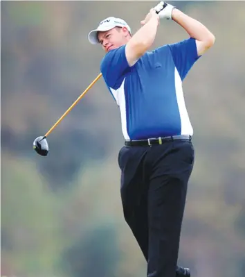  ??  ?? COMEBACK KID . . . Marc Cayeux, who finished third in the Zimbabwe Open golf tournament in 2010 before he was involved in a car accident, will be back this year after he got an exemption on medical grounds