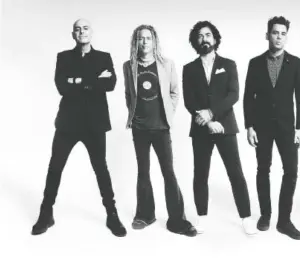  ??  ?? Newsboys United includes past and present Newsboys singers Peter Furler and Michael