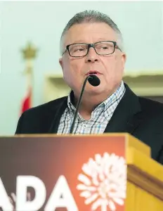  ?? MICHAEL BELL ?? Public Safety Minister Ralph Goodale says security agencies will work closely to safeguard Canada 150 celebratio­ns.