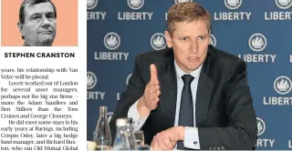  ?? /Freddy Mavunda ?? Changes: Liberty CEO David Munro has been cleaning up the business. He has kept an in-house manager as the market sees a move from lifebased endowment policies to far more flexible unit trusts.