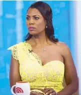  ?? AP ?? Photo courtesy of ‘NBC Today’ shows former White House staffer Omarosa Manigault Newman during an interview on the show on Monday.