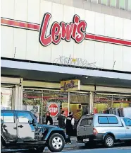  ?? Picture: FREDDY MAVUNDA ?? HARD LESSON: Lewis Stores is facing tough economic times and a far stricter regulatory environmen­t