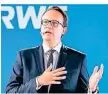  ?? FOTO:DPA ?? Wird viel zu tun kriegen: Der neue RWE-Chef Markus Krebber.