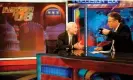  ?? Photograph: Jeff Chiu/ AP ?? John McCain with Jon Stewart on The Daily Show in 2008.