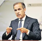  ??  ?? Mark Carney, Governor of the Bank of England, is being called an ‘unreliable boyfriend’ again