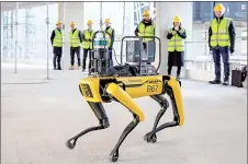  ?? — Photo via meconstruc­tionnews.com ?? The robot ‘Spot’ – used for routine tasks in hazardous environmen­ts to improve safety, efficiency and data capture consistenc­y – has proven to be truly disruptive for the global constructi­on industry, with a number of companies using it on site.