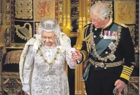  ?? POOL PHOTO BY VICTORIA JONES ?? Prince Andrew’s damaging TV interview added to a power struggle among British royalty. Prince Charles and Queen Elizabeth.