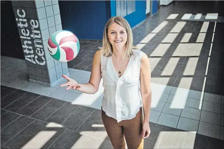  ?? BOB TYMCZYSZYN
THE ST. CATHARINES STANDARD ?? Nastaha Spaling is the new head coach of the Niagara College women’s volleyball team.