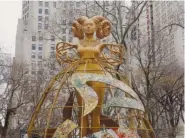  ?? VINCENT TULLO/THE NEW YORK TIMES ?? Shahzia Sikander’s “Witness” is displayed Jan. 21 in Madison Square Park in New York.