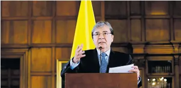  ?? AFP ?? Carlos Holmes Trujillo, canciller de Colombia, aseguró que Venezuela vive la peor crisis que haya vivido la región.