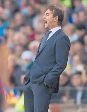  ??  ?? Julen Lopetegui dejará de ser hoy mismo entrenador del Real Madrid FOTO: PUNTÍ