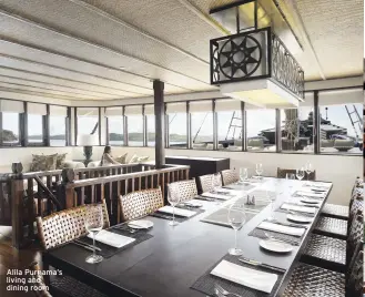  ??  ?? Alila Purnama’s living and dining room