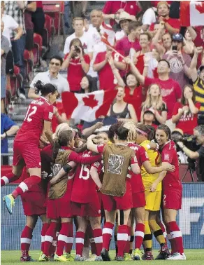  ?? THE CANADIAN PRESS/FILES ?? Vancouver’s B.C. Place was a premier venue for the 2015 FIFA Women’s World Cup, but the city his withdrawn from considerat­ion as a potential host venue for the 2026 Men’s World Cup.