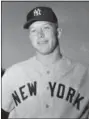  ?? HARRY HARRIS — THE ASSOCIATED PRESS ?? FILE - This March 2, 1954 photo shows Mickey Mantle, outfielder of New York Yankees in St. Petersburg, Fla. 1954. After retiring from the NFL a little more than a year ago from 2018, Evan Mathis decided to move closer to where he grew up in Alabama....