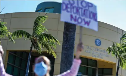  ??  ?? The rise in Haiti expulsions mirrors an increase in arrivals of Haitians at the border, misled by rumours and deliberate disinforma­tion. Photograph: Chandan Khanna/AFP/Getty Images