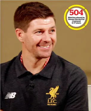  ?? Photo by Shihab ?? Steven Gerrard addresses the press conference in Dubai on Thursday. — Matches played by Steven Gerrard for liverpool in 17 years