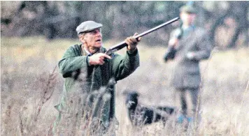  ??  ?? The Duke of Edinburgh, pictured on a shoot in Sandringha­m, enjoyed sport throughout his life even after being forced to give up polo