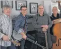  ?? SUBMITTED PHOTO ?? Bluestreak bluegrass band members are, from left, Andy Paynter, Roger Whitman, Larry Campbell and Dave Blue.