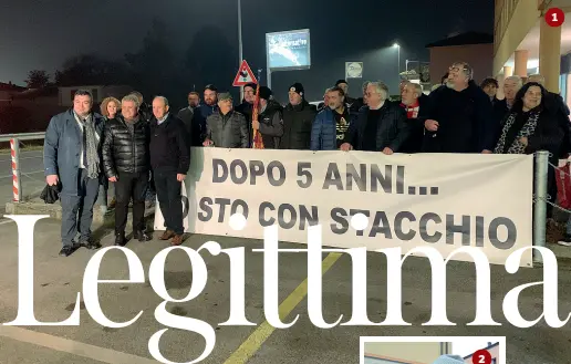  ??  ?? 1 La manifestaz­ione a Nanto, per ricordare, 5anni dopo, la rapina del 3 febbraio 2015 2 Il benzinaio Graziano Stacchio, che uccise un bandito
3 Robertino Zancan, il gioiellier­e rapinato
4 Albano Cassol, il bandito ucciso