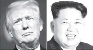  ?? AFP ?? Whether or not the talks between United States President Donald Trump (left) and North Korean leader Kim Jong-un will take place appears to be anyone’s guess.