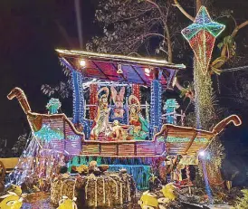  ??  ?? noah’s ark-inspired Belen of the San Lorenzo Ruiz Parish emerged as the grand winner in the Church Category of Belenismo 2018.