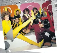  ??  ?? SECOND FROM TOP British designer Mary Quant, right, with models, showing her new shoe creations in London.