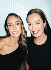  ??  ?? Emily Lazare and Shanni Eckford were third- and second-time co-hosts of the Gift of Time gala benefiting Canuck Place Children’s Hospice.