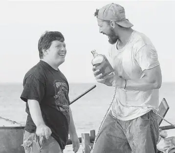  ?? SETH JOHNSON/ARMORY FILMS ?? Zack Gottsagen, left, and Shia LaBeouf star in “The Peanut Butter Falcon.”