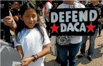  ?? PHOTO: REUTERS ?? Demonstrat­ors protest in front of the White House yesterday after the Trump administra­tion’s decision to scrap the Deferred Action for Childhood Arrivals (DACA) programme.