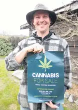  ?? PHOTO: MARK PRICE ?? Growing interest . . . T.J. Irvin, of Lake Hawea, is promoting the growing of cannabis for industrial purposes.