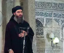  ??  ?? Luglio 2014 Il capo dell’Isis, Al Baghdadi, si proclamò Califfo nella moschea Al Nuri