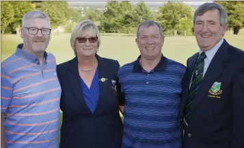  ??  ?? Ger Foley, Patricia Foley, Michael O’Neill and John Kelly at Baltinglas­s Golf Club’s presentati­on evening.