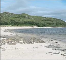  ??  ?? The stunning beaches of the Silver Sands of Morar