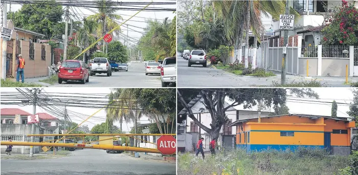  ?? FOTO: F. MUÑOZ ?? REALIDAD. En estas colonias, donde las calles y avenidas tienen trancas, hay muchas casas en venta por la insegurida­d. La posta policial está abandonada y hace tres años fue reconstrui­da